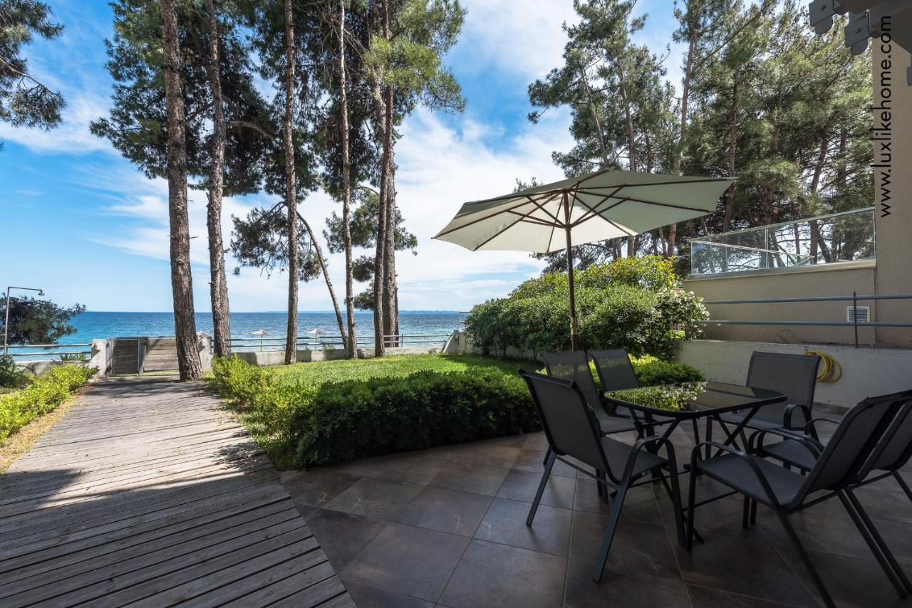 #Luxlikehome - Mediterranee Beachfront Summer House Kalyves Polygyrou Exterior photo